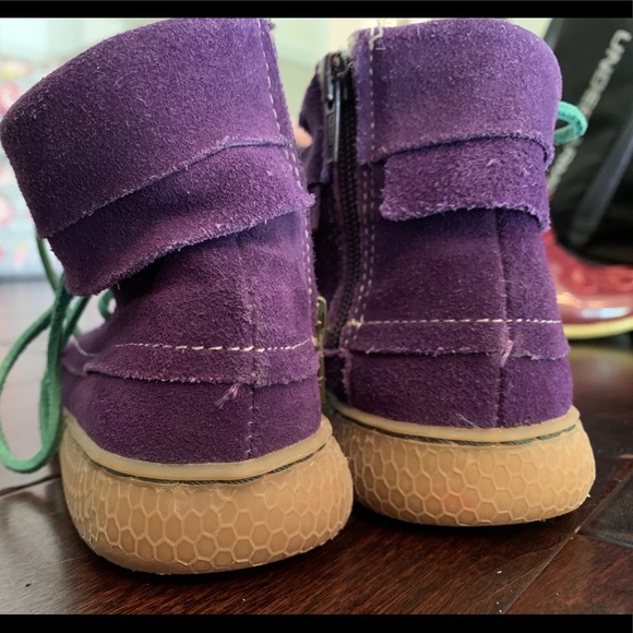 Livie & Luca Hopper tie zip boots grape 9 - Picture 2 of 4